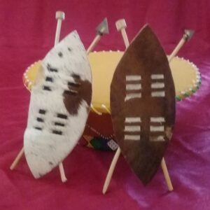 Miniature Shield and Spear